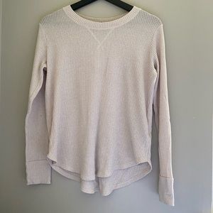 Abercrombie & Fitch Cream Knit Long Sleeve